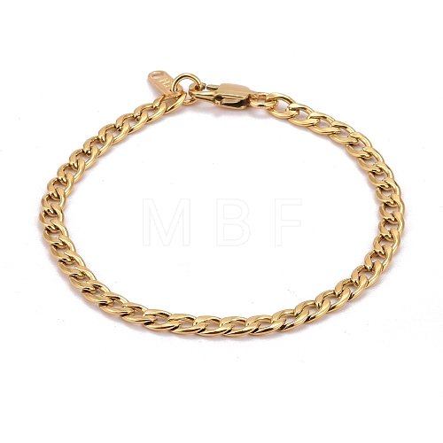 304 Stainless Steel Curb Chains Bracelets BJEW-JB06272-02-1