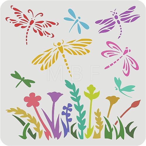 Large Plastic Reusable Drawing Painting Stencils Templates DIY-WH0172-811-1