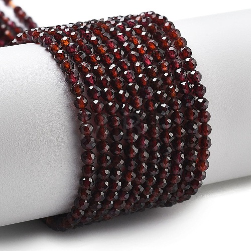 Natural Garnet Beads Strands G-H079-A01-03C-1