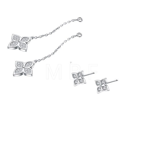 Micro Pave Cubic Zirconia EJEW-BB49828-B-1