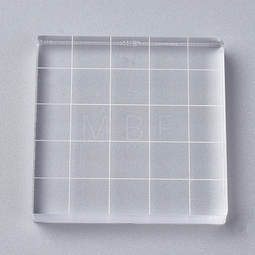 Acrylic Stamping Blocks Tools OACR-WH0003-23A-1