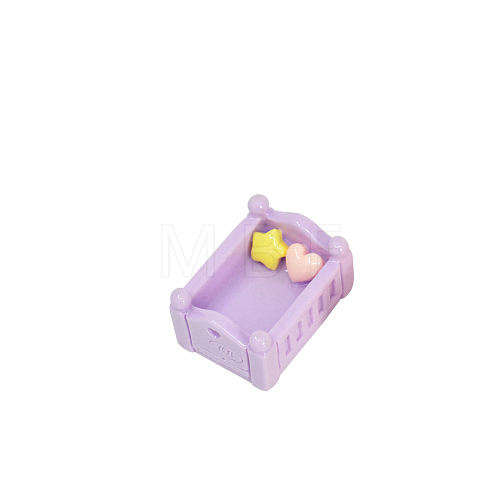 Resin Dollhouse Beds PW-WGB89EB-02-1