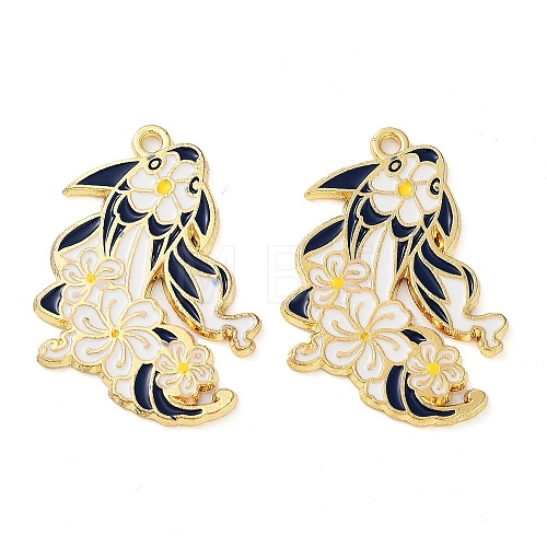 Rack Plating Alloy Enamel Pendants FIND-Q099-03B-03-1