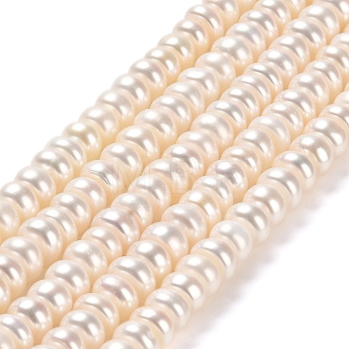 Natural Cultured Freshwater Pearl Beads Strands PEAR-J007-08-1