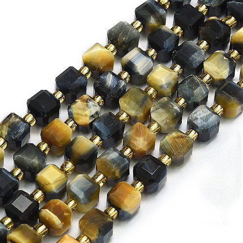 Natural Tiger Eye Beads Strand G-I376-D46-01-1