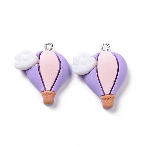 Opaque Resin Pendants RESI-M028-03A-1