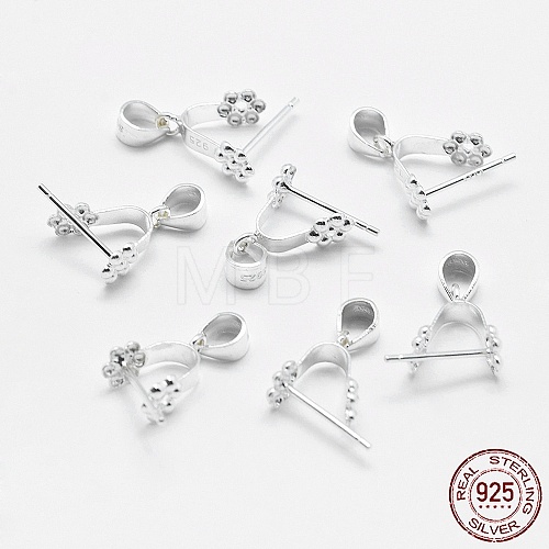 925 Sterling Silver Pendant Bails STER-E050-09S-1