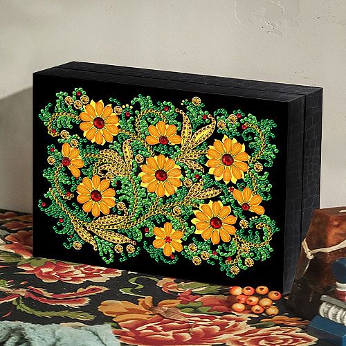 DIY Diamond Painting Rectangle Storage Box Kits DIAM-PW0010-31B-1