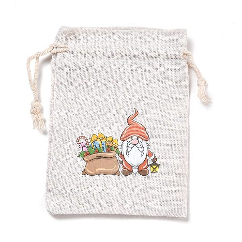 Christmas Cotton Cloth Storage Pouches ABAG-M004-02N-1