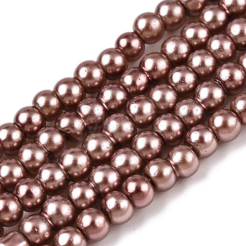 Baking Painted Glass Pearl Bead Strands HY-Q003-3mm-92-1