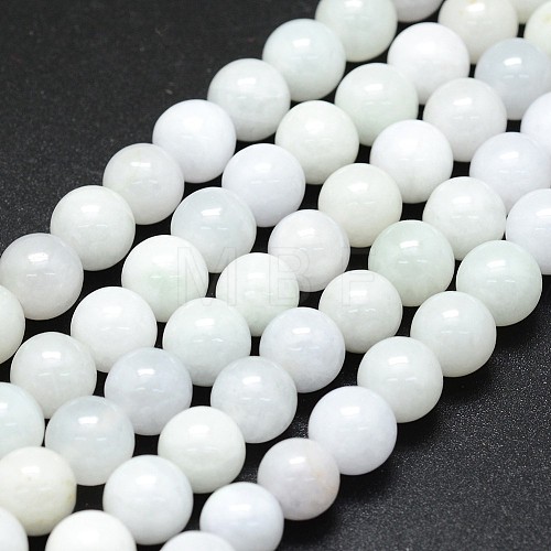 Natural Jadeite Beads Strands G-I206-05-10mm-1