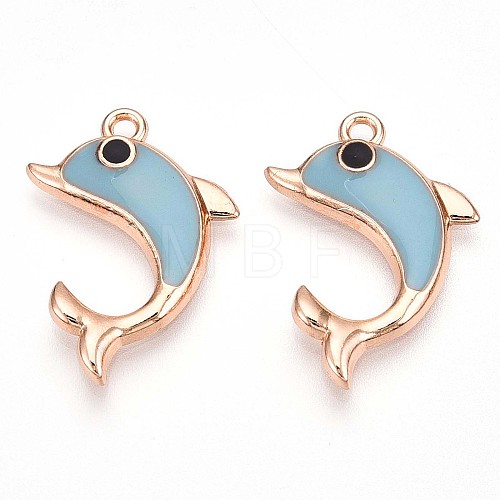 Alloy Enamel Pendants ENAM-T022-05A-1