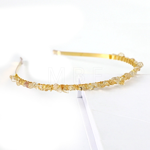 Natural Citrine Hair Bands PW-WGC1C33-15-1