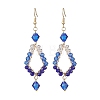 Glass Dangle Earrings EJEW-JE06868-01-3