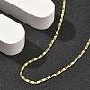 Brass Oval Link Chain Necklaces for Women NJEW-D302-26G-3