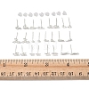 2 Pairs Alloy Stud Earrings for Women EJEW-FS0001-27K-5