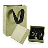 3Pcs Square Paper Jewelry Display Cases CON-TA0001-39E-01-1