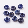 Natural Sodalite European Beads X-G-G740-14x8mm-02-1