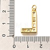 Brass Micro Pave Clear Cubic Zirconia Pendants KK-G521-01G-L-3