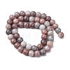 Ombre Effect Dyed Glass Beads Strands GLAA-T031-01O-14-3