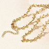 304 Stainless Steel Dolphin Link Chain Necklaces for Women NJEW-G201-02G-1