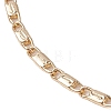 Brass Twisted Link Chain Necklace Making NJEW-JN04866-4