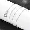 Anti-Tarnish Rhodium Plated 925 Sterling Silver Necklaces STER-M034-32B-3