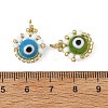 Handmade Lampwork & Glass Seed Beaded Pendants PALLOY-MZ01419-3
