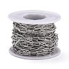 Tarnish Resistant 304 Stainless Steel Paperclip Chains CHS-D033-06P-02-3