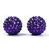 Resin Rhinestone Bubblegum Ball Beads RESI-S260-20mm-S14-3