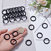 30Pcs Spray Painted Eco-Friendly Alloy Spring Gate Rings FIND-SP0006-04-3