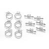Tibetan Style Alloy Toggle Clasps X-LF10797Y-2