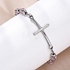 201 Stainless Steel Link Chain Bracelets BJEW-A032-02P-01-4