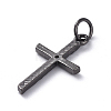 Brass Micro Pave Cubic Zirconia Pendants ZIRC-G160-50-3