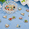 28Pcs 14 Styles Glass Rhinestone Pendants ALRI-TA0001-17-11