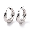 Non-Tarnish 304 Stainless Steel Chunky Hoop Earrings for Women EJEW-F280-06C-P-2