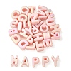 UV Plating Rainbow Iridescent Acrylic Beads OACR-C012-01E-1-1