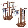 2 Bags 2 Styles Wood Baseball Ring Display Stands DJEW-OC0001-56-1