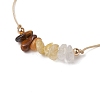 Gemstone Braided Bead Bracelet BJEW-JB11013-06-3