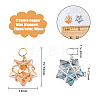 40Pcs 2 Colors Wire Wrapped Electroplate Glass Charms FIND-FH0005-50-2