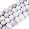 Opaque Ombre Effect Dyed Glass Beads Strands GLAA-Q106-04A-12-1