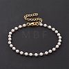 Round Plastic Imitation Pearl Beaded Bracelets BJEW-E054-07G-2