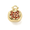 Brass Micro Pave Cubic Zirconia Pendants KK-L229-001G-10-1