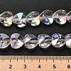Electroplate Glass Beads Strands EGLA-B004-01A-AB06-4