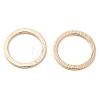 Brass Textured Linking Rings KK-U028-12G-1