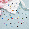 56Pcs 14 Style Spray Painted Alloy Beads FIND-FH0007-83-5