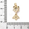 Brass Micro Pave Cubic Zirconia Pendants KK-K375-27G-21-3