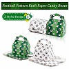Olycraft 16Pcs 2 Colors Football Pattern Kraft Paper Candy Boxes CON-OC0001-48-4