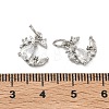 Brass Micro Pave Clear Cubic Zirconia Pendants KK-D228-17P-3