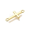 Brass Connector Charms KK-V002-02G-2